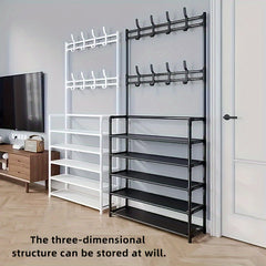 1pc 59 Reinforced Shoe And Hat Rack Coat Rack Shoe Rack Storage Rack