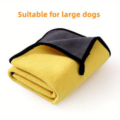 Soft Coral Fleece Pet Towel Quick Drying Machine Washable