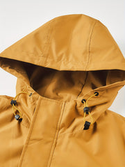 Men's Hooded Windbreaker Jacket for Autumn & Winter
