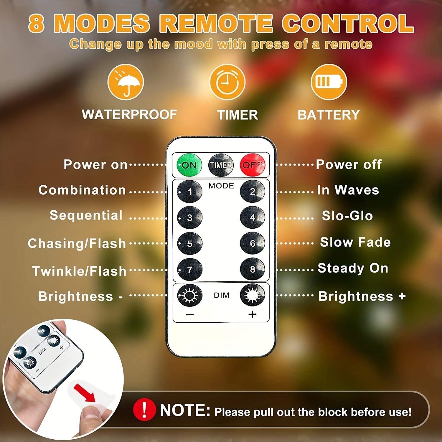 Remote Controlled Christmas Tree Lights