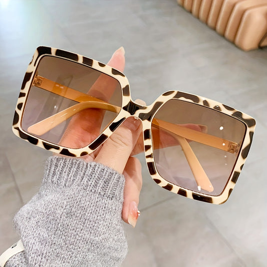 Oversized Square Sunglasses Gradient UV400