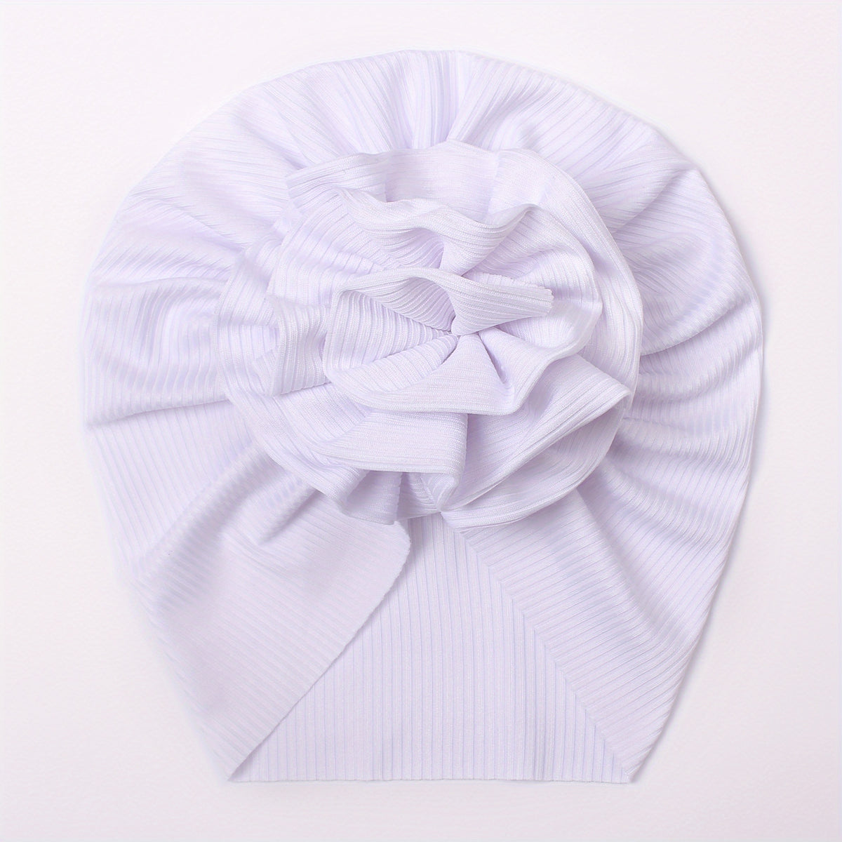 Thread Roll Flower Baby Hat For All Seasons