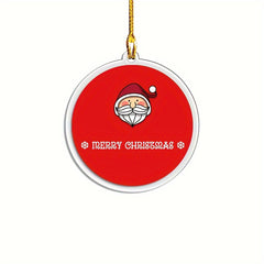 7pcs Christmas Acrylic Hanging Decorations Set - Car Ornaments