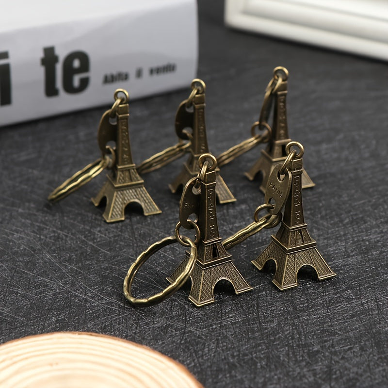 5pcs Eiffel Tower Keychain Pendant Souvenir Gift