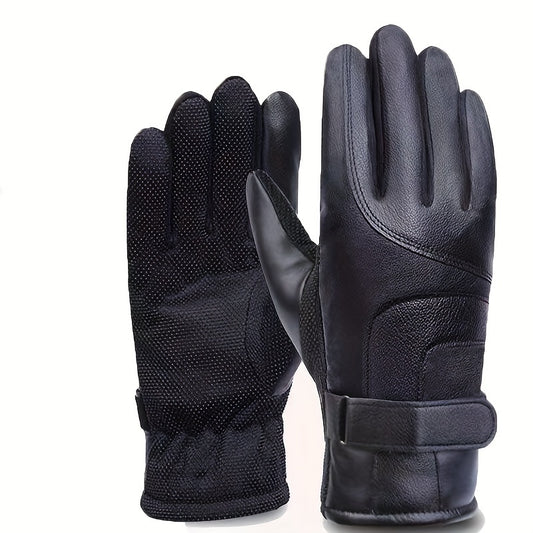 Winter Touch Screen Gloves Thickened Warm Wind Rain Cold Resistance