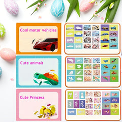 Children's 3D Geometric Puzzle Set DIY Sticker Toys for Kids Aged 3