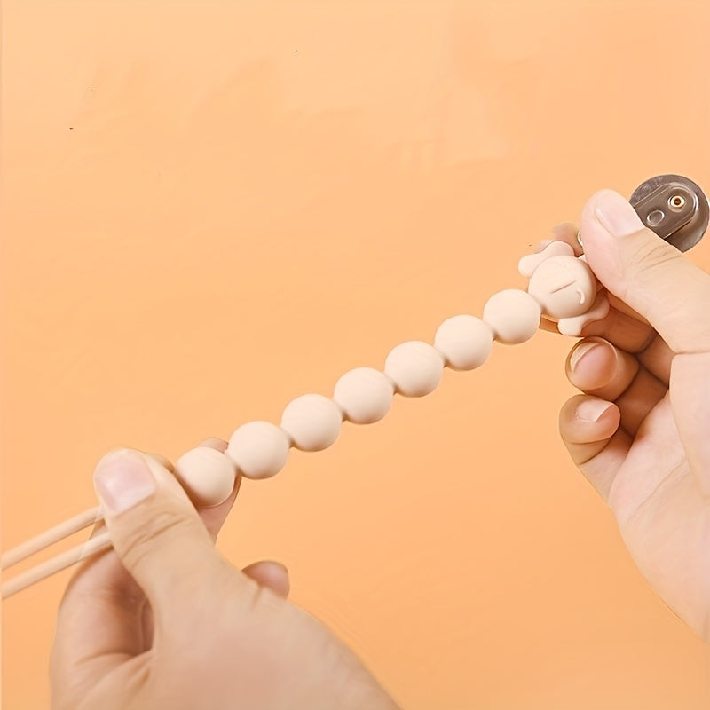 Teething Silicone Beads Pacifier Chain with Steel Buckle
