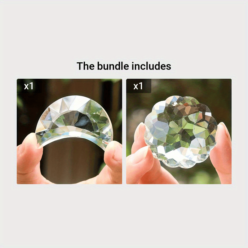 1pc 50mm Clear Crystal Pendant Prism Sun Catcher Chandelier