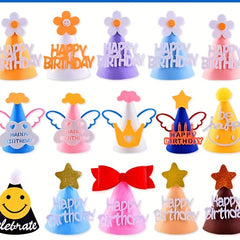 DIY Birthday Hat Decoration Non-woven Party Felt Hat