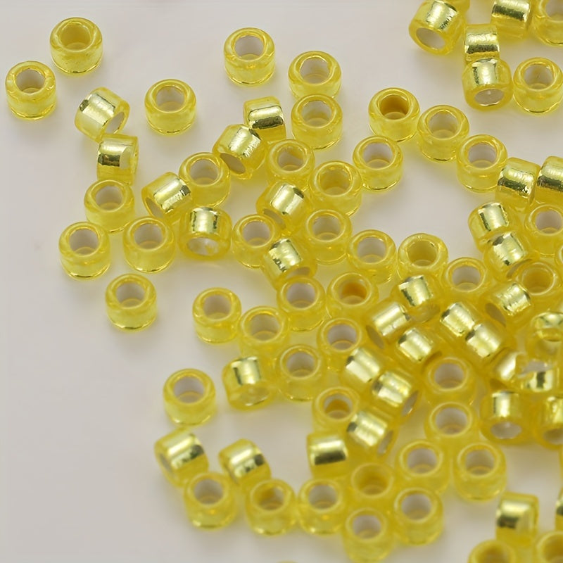 1080Pcs 2.5mm Colorful Glass Beads for DIY Bracelet Necklace Crafts