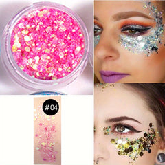 20 Colors Body Glitter Face Sequins Liquid Eyeshadow Chunky Glitter