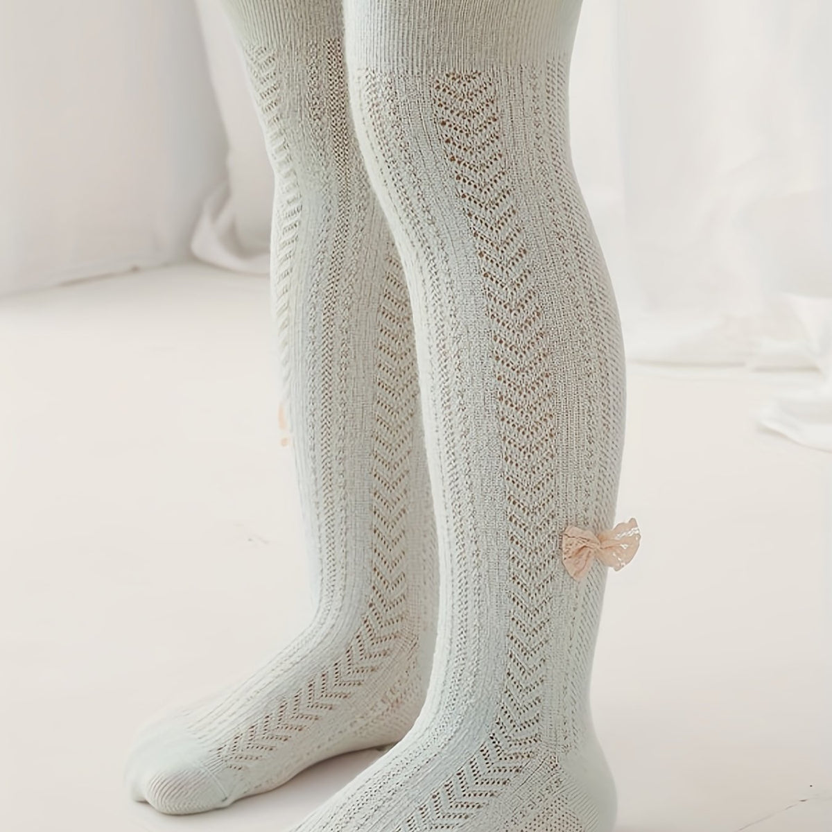 Toddler Girls' Soft Footed Leggings Stocking Baby Kids Winter Knitted Leggings