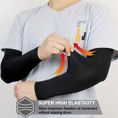 Peabownn UV Arm Sleeves UPF 50 Cooling Sport Compression Basketball