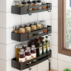 Wall Mount Spice Rack Holder Triangle Square Hanging Spice Organizer