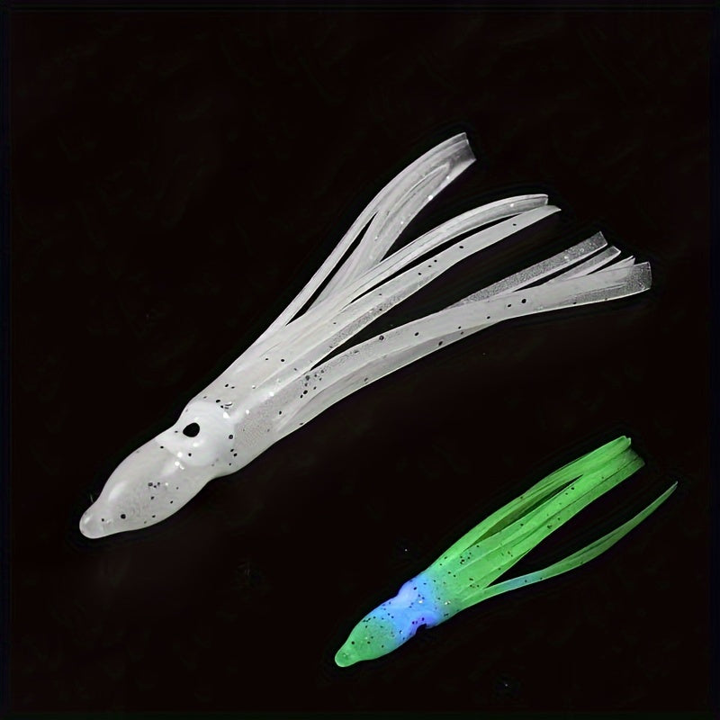5pcs 3g Luminous Squid Fishing Lure Soft Bait Boat Fishing