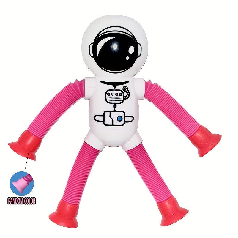 Telescopic Astronaut Decompression Toy with Suction Cups