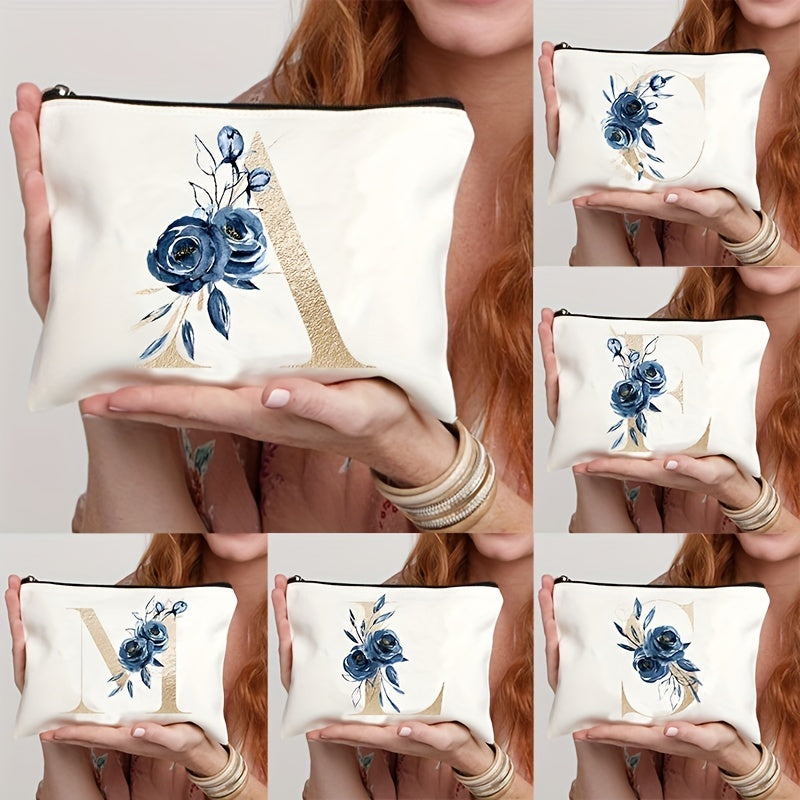 Chic Letter Print Cosmetic Bag for Bridesmaids
