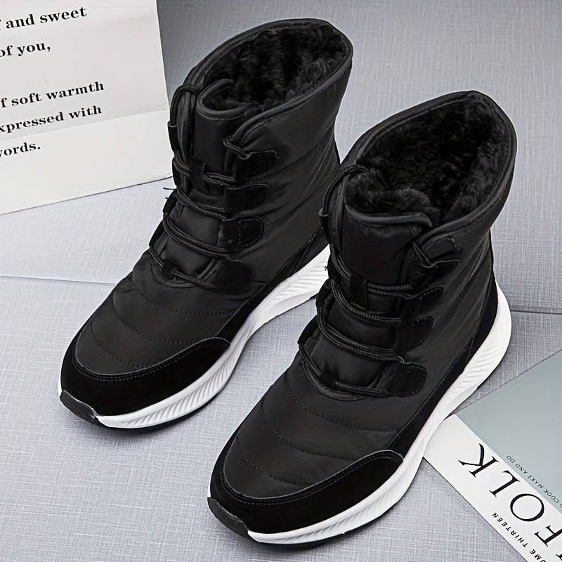Women's Winter Snow Boots Faux Fur Lining Mid Calf Outdoor Hiking