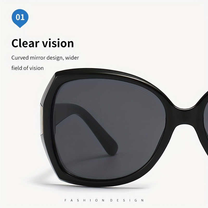 Men's Square Frame Sunglasses UV400 for Driving Fishing Shopping Beach Party
