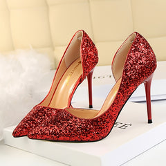 Women's Sparkly Stiletto High Heels Non Slip Shoes
