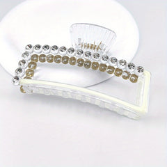 Beaded Shark Claw Enamel Hair Clip - Hair Accessories