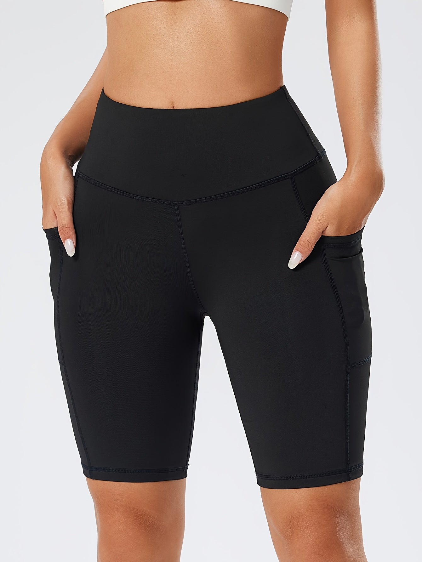 Sports Shorts With Pockets Casual Sweatpants Leggings Shorts