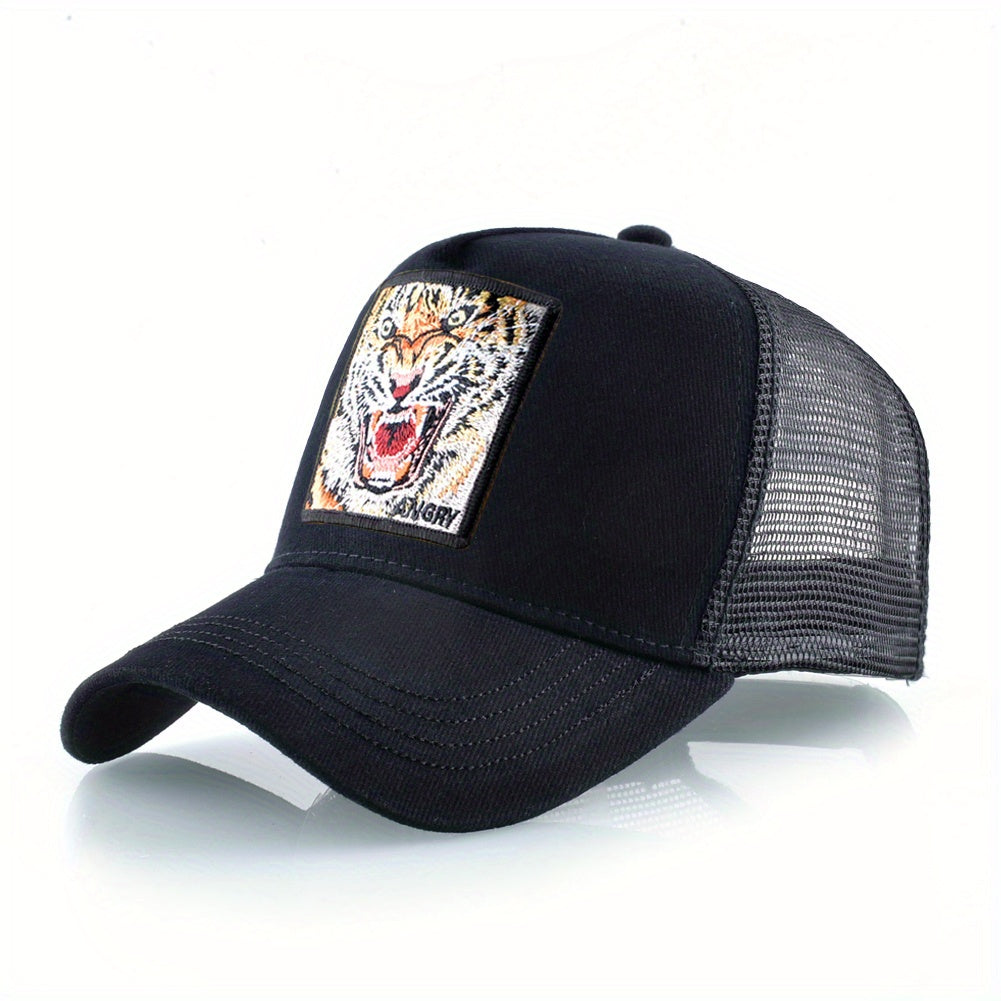 Tiger Embroidery Baseball Cap Unisex Sunshade Hip Hop Hat