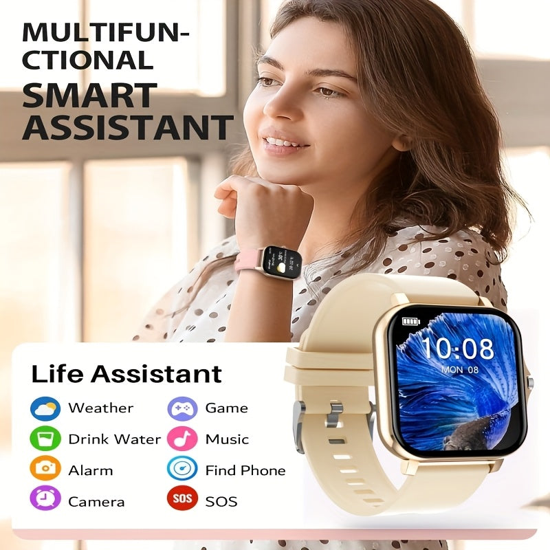 Sports Smartwatch 1.83'' Full Touch Screen Display w/ Message Answer