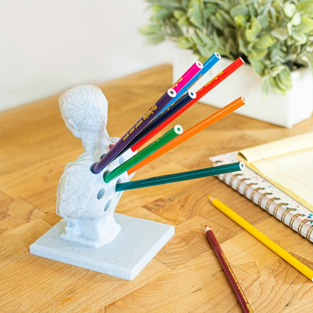 Caesar Emperor Pen Holder Desk Organizer