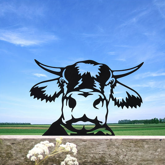 Farmhouse Animal Metal Silhouette Sign for Outdoor Decor