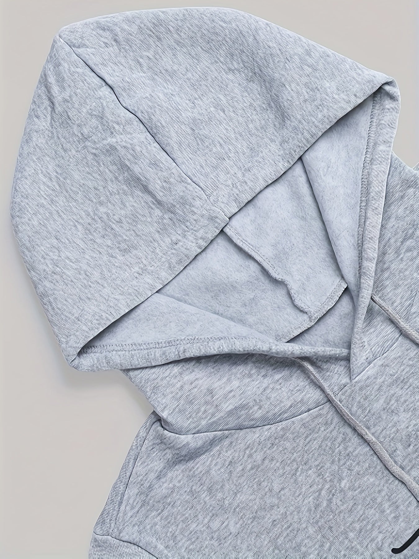 Women's Plus Letter Print Hoodie & Joggers Outfit 2 Piece Set