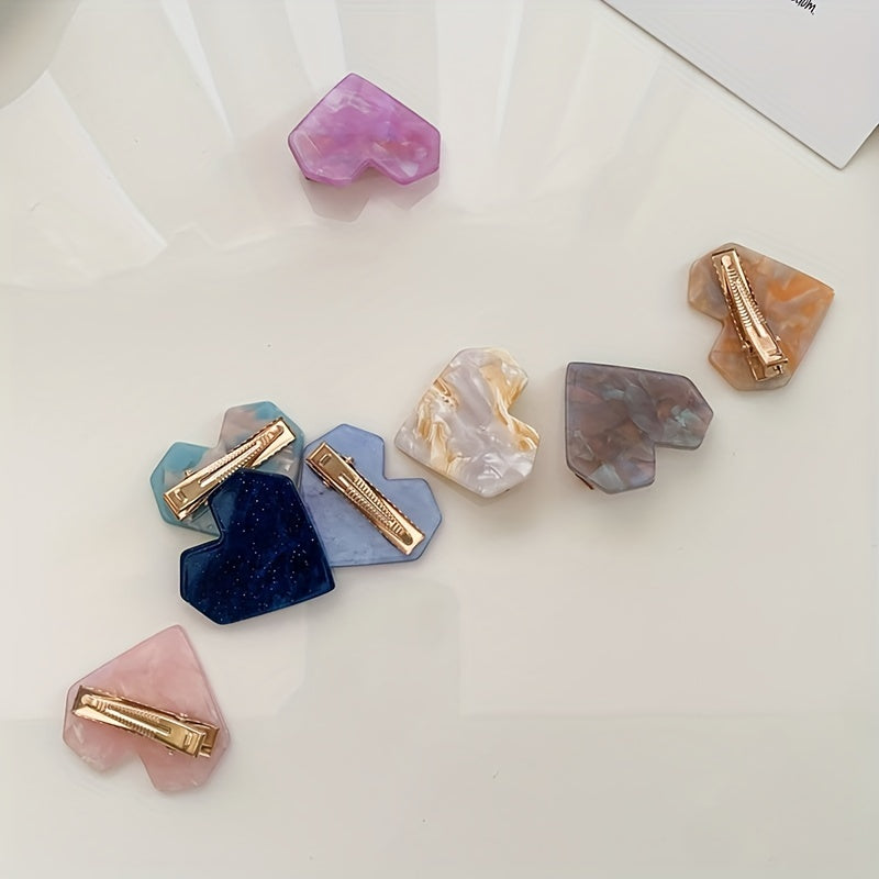 Heart Shape Side Clip Sweet Bangs Clip Hair Accessories