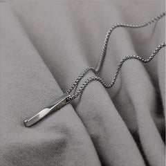 Men's Spiral Twist Pendant Necklace Artificial Jewelry Accessories