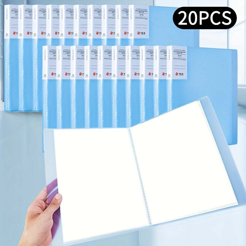 20pcs File Manager Document Organizer Exam Paper Storage Folder