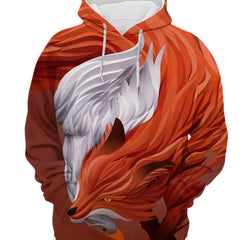 Creative Wolf Print Hoodie for Men