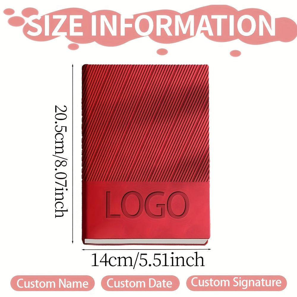 Personalized A5 Soft Cover Notebook with Name, Phone Number & Logo