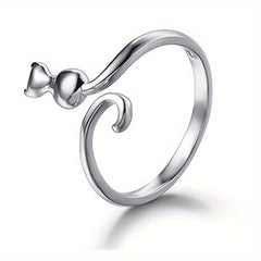 2pcs Cartoon Kitten Crochet Ring for Finger Knitting