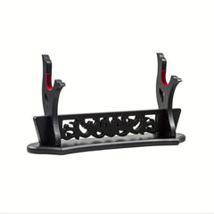 Japanese Sword Display Stand Dragon Pattern Single Tier Rack