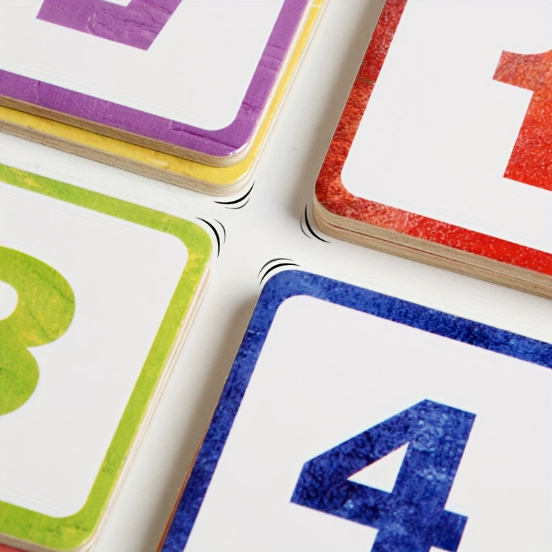 Wooden Counting and Matching Educational Toy with Colorful Box