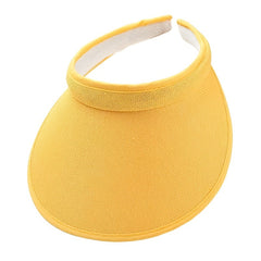 Casual Visor Hat Wide Brim UV Protection Sun Hat Lightweight Summer Travel