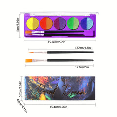 10 Colors Face Painting Makeup Palette Fluorescent UV Light