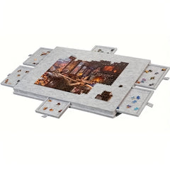 6-In-1 Portable Puzzle Table with Drawers