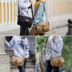 Vintage Canvas Shoulder Bag Travel Crossbody Bag Stylish & Durable