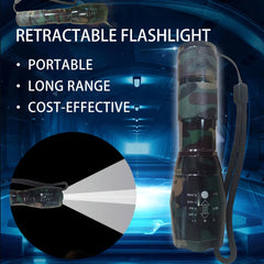 Adjustable Focus Flashlight for Outdoor Activities