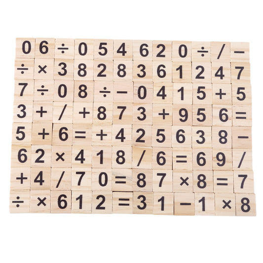 100pcs Alphabet Wooden Squares Jigsaw Puzzle Game Letter Wood