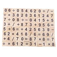 100pcs Alphabet Wooden Squares Jigsaw Puzzle Game Letter Wood
