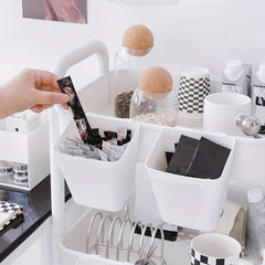 5pcs Hanging Pen Container Storage Boxes with Built-In Hooks