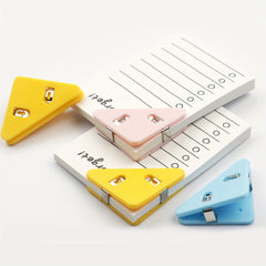 Triangle Corner Clip Folder Test Paper Bill Clip Student Book Clip