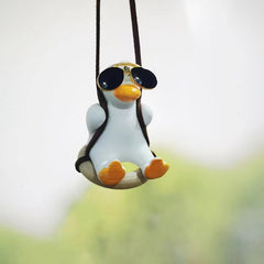 Swing Duck Pendant Car Rearview Mirror Ornament