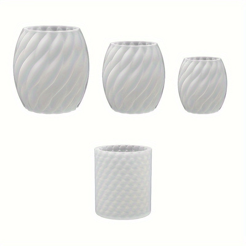 3D Silicone Candle Making Molds Cylinder Cube Ball Resin Casting Moulds